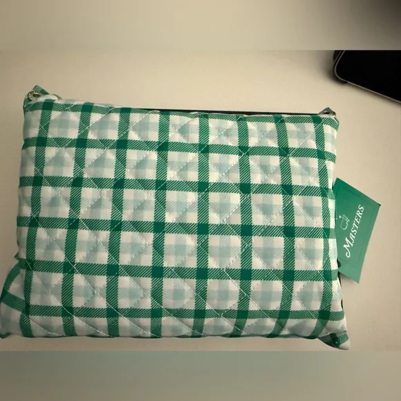 Masters Green and White Checkered Tote - Picture 4 of 4